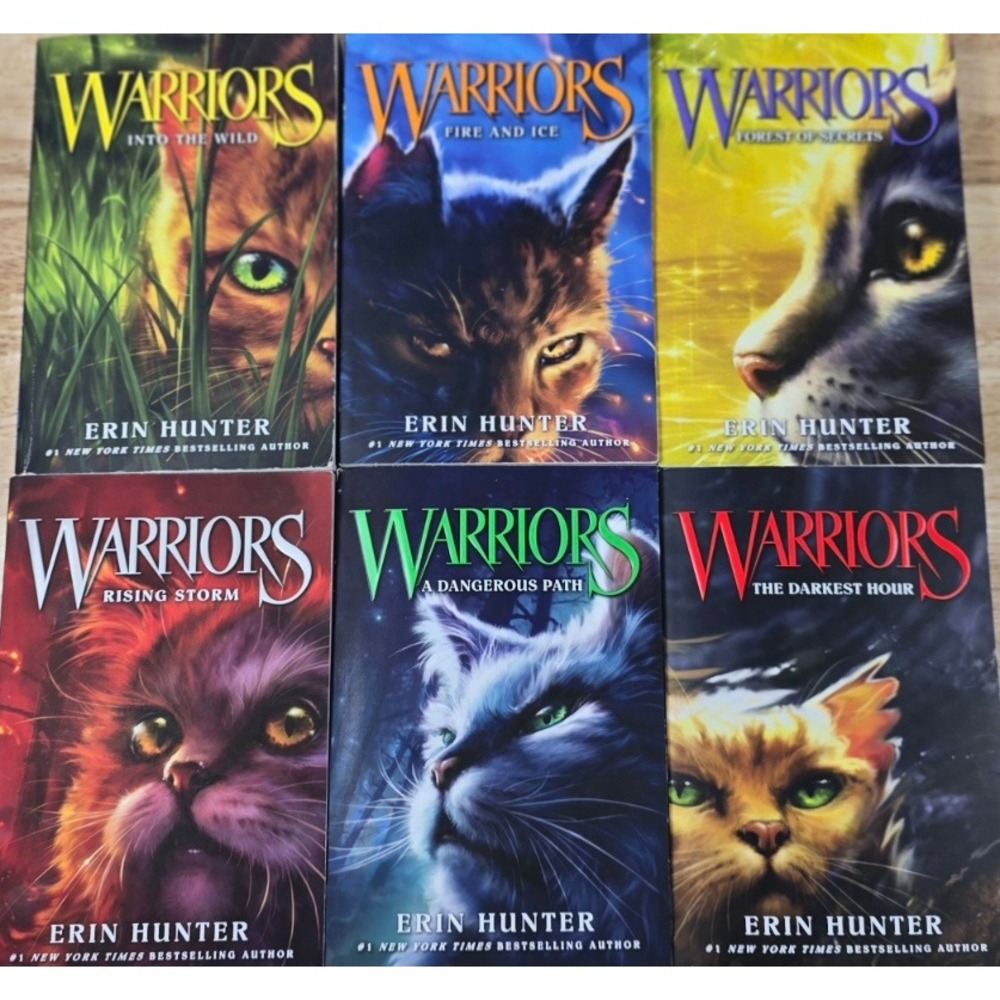 HarperCollins Warriors Book Set Kids OS Multicolor Good Y2K Erin Hunter 1-6